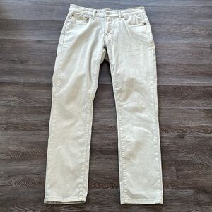 Lucky Brand Jeans Men’s W 31 L 32 410 Athletic Straight Khaki Five Pocket